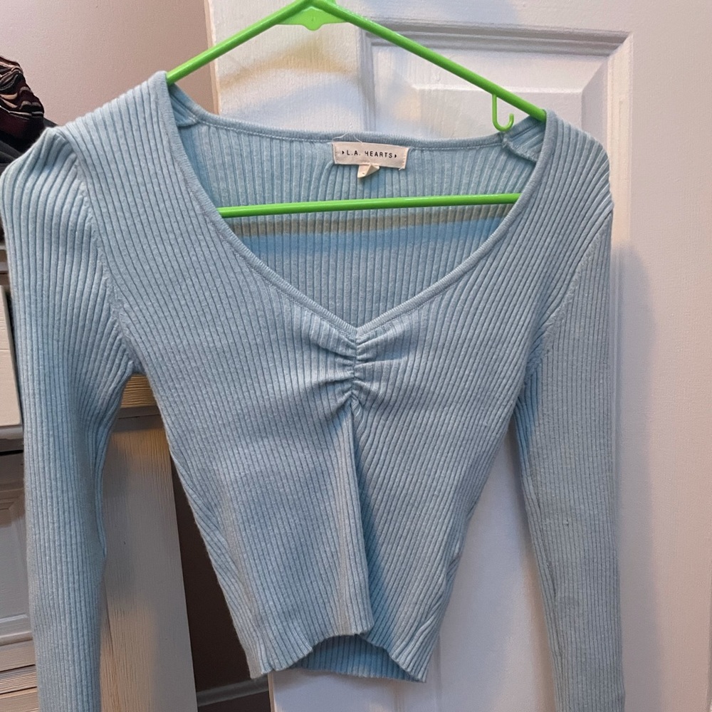LA hearts cropped sweater